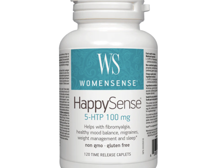 WomenSense HappySense 5-HTP 100mg 120 Time Release Caplets Hot on Sale