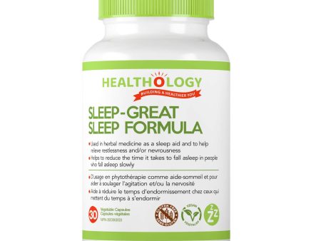 Healthology Sleep-Great Sleep Formula 30 Vegetarian Capsules Discount