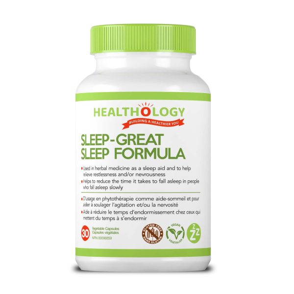 Healthology Sleep-Great Sleep Formula 30 Vegetarian Capsules Discount