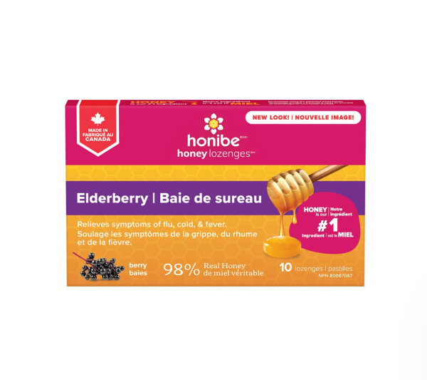 Honibe Pure Honey with Elderberry 10 Lozenges Supply