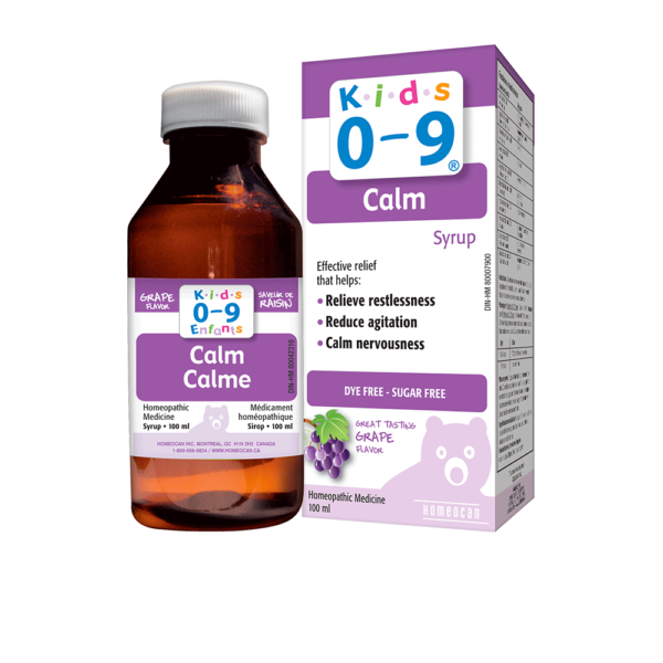 Homeocan Kids 0-9 Calm Syrup Grape Flavour 100ml Hot on Sale