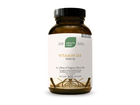 Health First Vitamin D3 1000 IU 500 Gelcaps For Discount