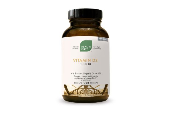 Health First Vitamin D3 1000 IU 500 Gelcaps For Discount