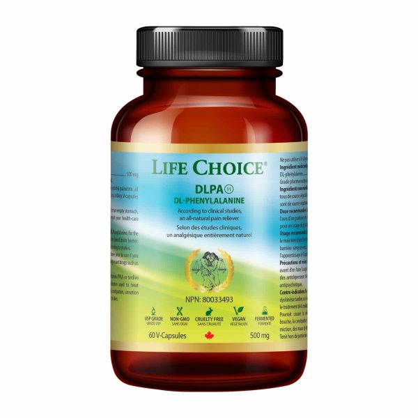 Life Choice DL-Phenylalanine 500mg 60 Vegetarian Capsules For Sale