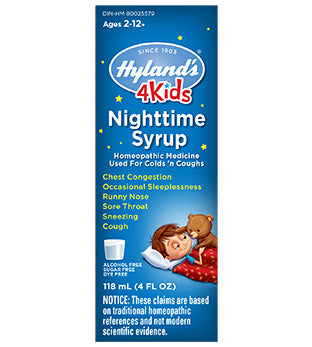 Hylands Nighttime Syrup Cold n  Cough 4 Kids 118mL Online