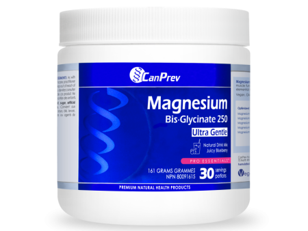 CanPrev Magnesium Bis-Glycinate 250 Ultra Gentle Powder Juicy Blueberry 161g on Sale