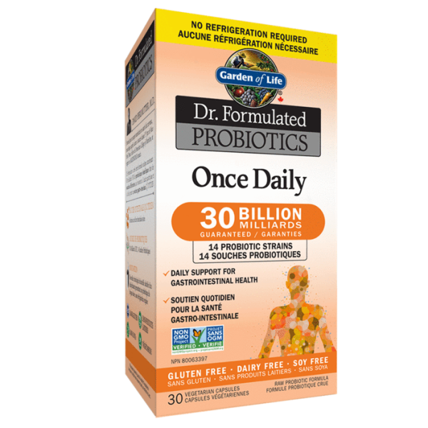 Garden of Life Dr. Form. Probiotics Once Daily 30 Billion (Shelf Stable) 30 Vegetarian Capsules Online