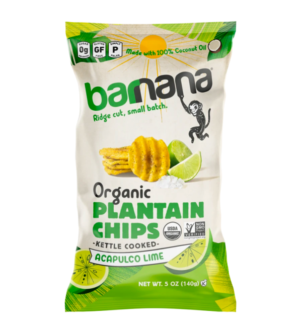 Barnana Organic Plantain Chips Acapulco Lime 140g Cheap