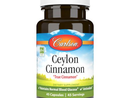 Carlson Ceylon Cinnamon 500mg 90 Capsules Hot on Sale