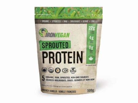 Iron Vegan Sprouted Protein Vanilla 500g Online Hot Sale