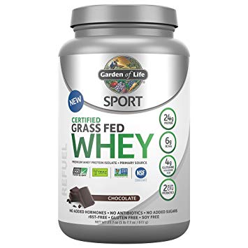 Garden of Life Sport Grass Fed Whey Protein Chocolate 660g Discount