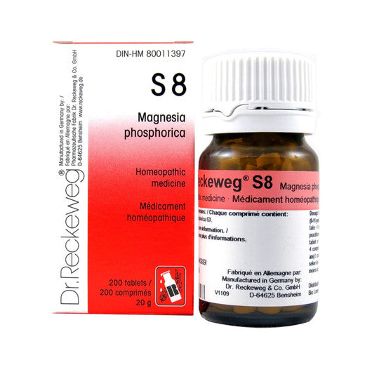 Dr. Reckeweg S8 Magnesia Phosphorica 3X 200 Tablets 20g Online now