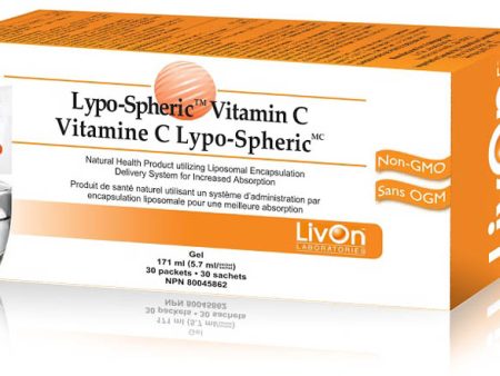 Livon Labs Lypo-Spheric LIPOSOMAL Vitamin C 1000mg 30-Packet Carton For Discount