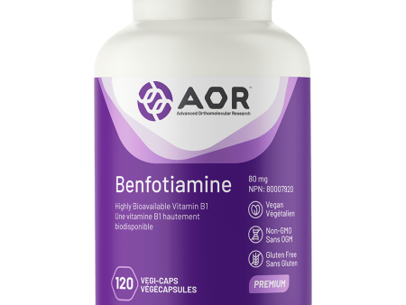 AOR Benfotiamine 80 mg 120 Vegetable Capsules Cheap