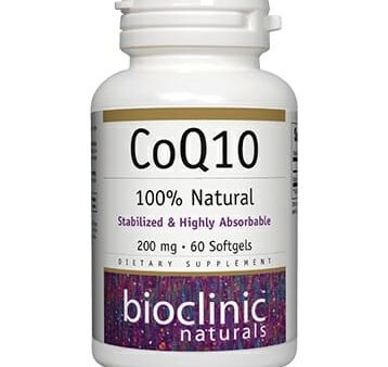 Bioclinic Naturals CoQ10 200mg 60 Softgels Supply