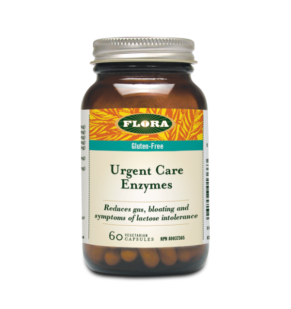 Flora Urgent Care Enzymes 60 Vegetarian Capsules on Sale