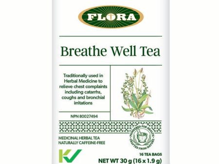 Flora Breathe Well Tea 16 Tea Bags For Sale