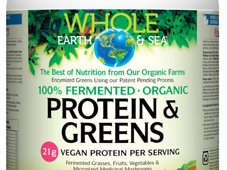 Whole Earth & Sea 100% Fermented Protein & Greens Organic Tropical 660g Online Sale