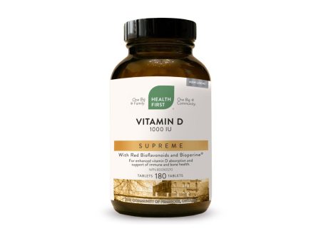 Health First Vitamin D Supreme 1000iu 180 Tablets Hot on Sale