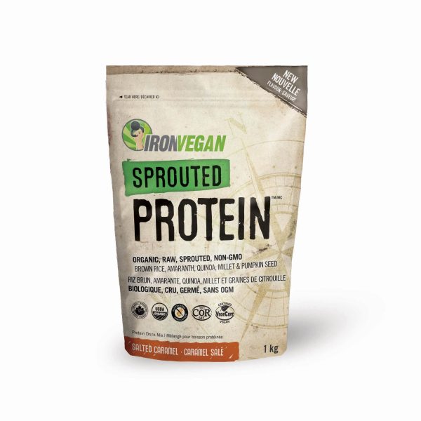 Iron Vegan Sprouted Protein Salted Caramel 1 Kg on Sale