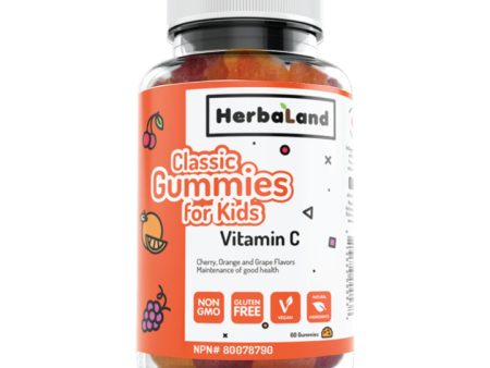 HerbaLand Classic Vitamin C Gummies for Kids 60 Gummies on Sale