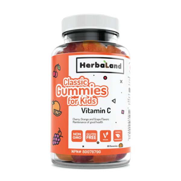 HerbaLand Classic Vitamin C Gummies for Kids 60 Gummies on Sale