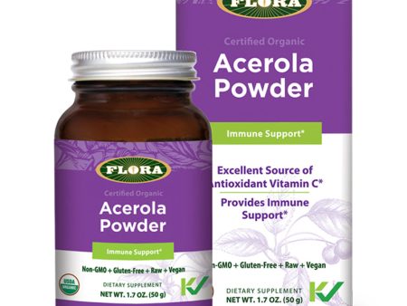 Flora Organic Acerola Powder 50g For Discount