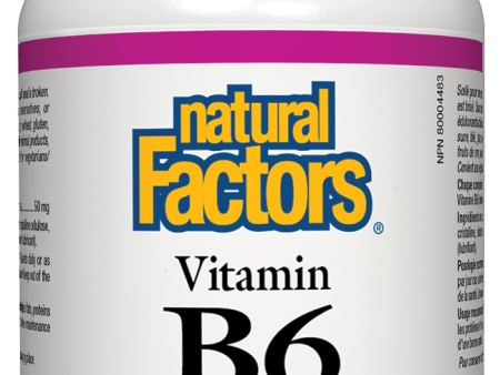 Natural Factors Vitamin B6 50mg 90 Tablets Pyridoxine Online now