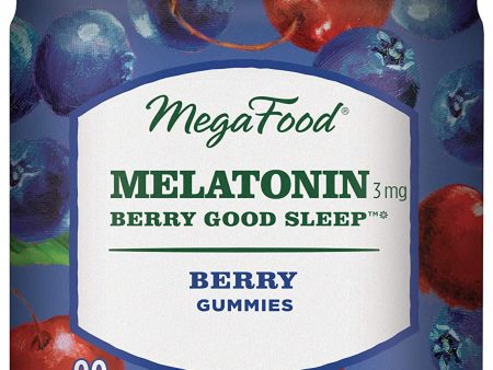 MegaFood Melatonin Gummies Berry Flavour 90 Gummies Discount