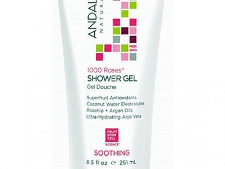 Andalou 1000 Roses Soothing Shower Gel 251ml Supply