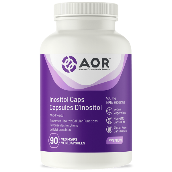 AOR Inositol 500mg 90 Vegetarian Capsules Online