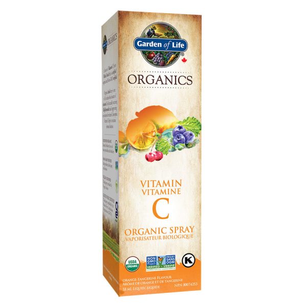 Garden of Life Organics Vegan Organic Vitamin C Spray Orange-Tangerine 58ml Hot on Sale