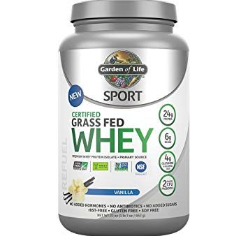 Garden of Life Sport Grass Fed Whey Protein Vanilla 640g Online Sale