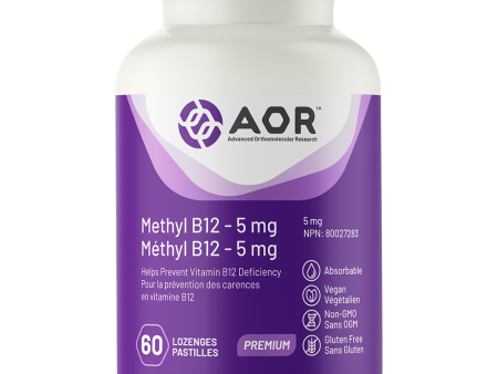 AOR Methyl B12 5mg 60 Lozenges For Sale