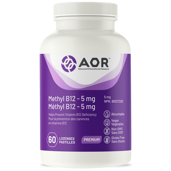 AOR Methyl B12 5mg 60 Lozenges For Sale