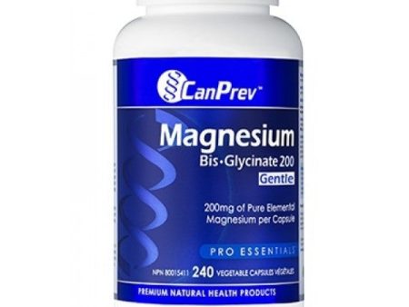 CanPrev Magnesium BisGlycinate 200 Gentle 240 Vegetarian Capsules Cheap