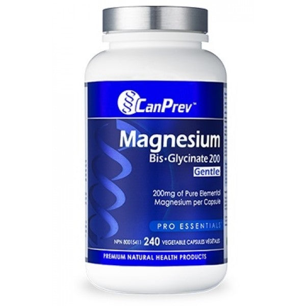 CanPrev Magnesium BisGlycinate 200 Gentle 240 Vegetarian Capsules Cheap