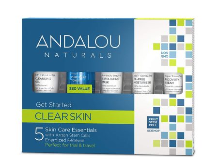 Andalou Clear Skin Get Started Kit 5 Pieces (Discontinued) Discount