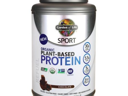 Garden of Life Sport Organic Plant-Based Protein Chocolate 840g For Sale