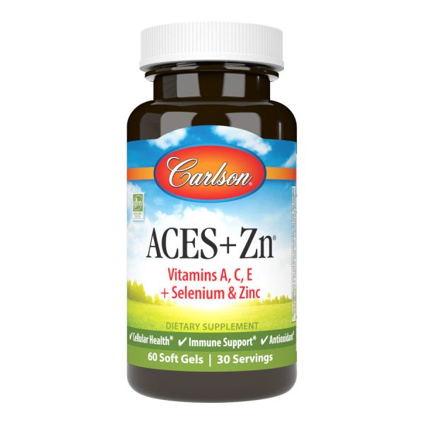 Carlson Aces + Zn Antioxidants 60 Softgels For Discount