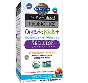 Garden of Life Dr. Formulated Organic Kids+ Probiotics 30 Chewable Tablets Online Hot Sale