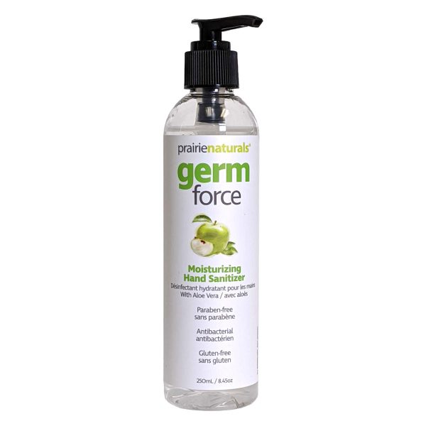 Prairie Naturals Germ-Force Hand Sanitizer Green Apple 250ml For Cheap