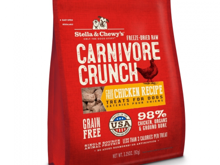 Stella & Chewy s Carnivore Crunch Grain Free Chicken Recipe Freeze Dried Raw Dog Treats Cheap