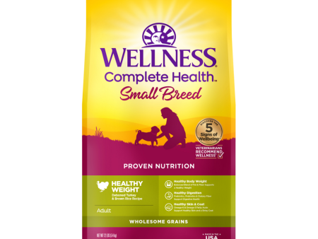 Wellness Complete Health Natural Small Breed Healthy Weight Turkey and Brown Rice Recipe Dry Dog Food Cheap