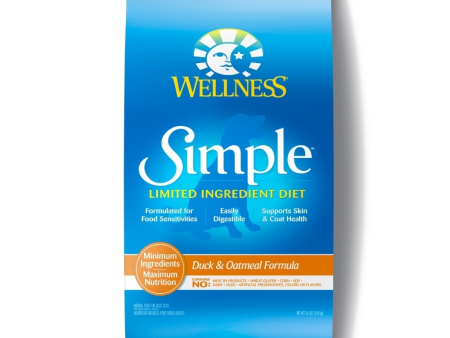 Wellness Simple Natural Limited Ingredient Diet Duck and Oatmeal Recipe Dry Dog Food Sale