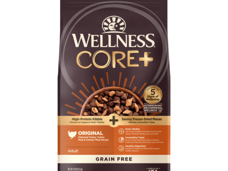 Wellness CORE RawRev Natural Grain Free Original Turkey & Chicken with Freeze Dried Turkey Dry Dog Food Online Hot Sale