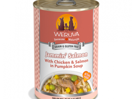 Weruva Jammin Salmon with Chicken & Salmon in Pumpkin Soup Canned Dog Food Sale