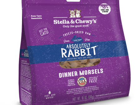 Stella & Chewy s Absolutely Rabbit Dinner Morsels Grain Free Freeze Dried Raw Cat Food Cheap