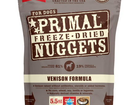 Primal Freeze Dried Nuggets Grain free Venison Formula Complete Diet for Dogs Supply