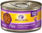 Wellness Complete Health Natural Grain Free Turkey and Salmon Pate Wet Canned Cat Food Online